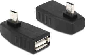 Adapter USB Delock microUSB - USB Czarny  (65473) 1