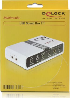 Karta dźwiękowa Delock USB Sound Box 7.1 (61803) 4