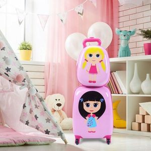 Costway Plecak i walizka dla dziecka bagaż podręczny 9