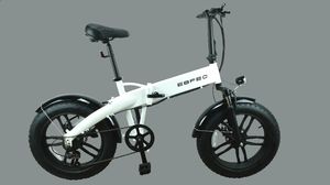 Rower elektryczny EBFEC Składany rower elektryczny Fatbike biały 1