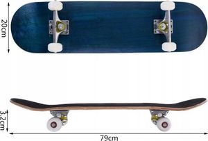 Deskorolka Costway Deskorolka klonowa drewniana 80cm 6