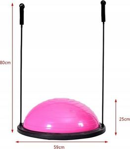 Costway Piłka do balansowania z uchwytami trener równowagi (SP36170PI) 5