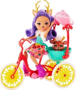 Mattel  Enchantimals zestaw Przyjaciele na rowerze Lalka Danessa Deer i Jelonek Sprint (GJX30) 2