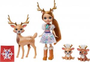 Mattel Enchantimals lalka Rainey Reindeer z trzema reniferami (GNP17) 2