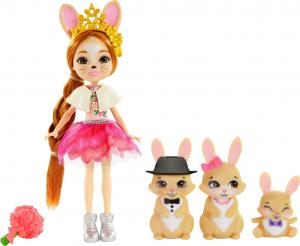 Mattel Enchantimals Rodzina Brystal Bunny i króliczki (GJX43/GYJ08) 2