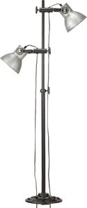 Lampa podłogowa vidaXL Lampa podłogowa z 2 kloszami srebrna E27 żeliwo VidaXL 4