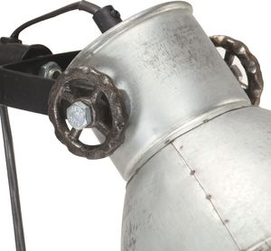 Lampa podłogowa vidaXL Lampa podłogowa z 2 kloszami srebrna E27 żeliwo VidaXL 6
