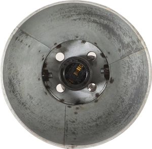 Lampa podłogowa vidaXL Lampa podłogowa z 2 kloszami srebrna E27 żeliwo VidaXL 7