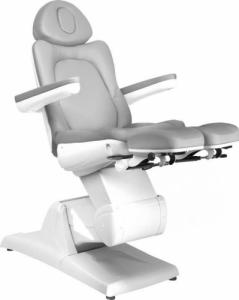 FOTEL KOSMETYCZNY ELEKTR. AZZURRO 870S PEDI 3 SILN. SZARY 6
