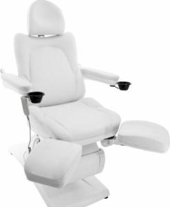 FOTEL KOSMETYCZNY ELEKTR. AZZURRO 870S PEDI 3 SILN. BIAŁY 12