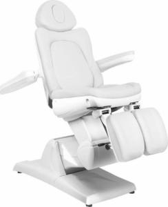 FOTEL KOSMETYCZNY ELEKTR. AZZURRO 870S PEDI 3 SILN. BIAŁY 2