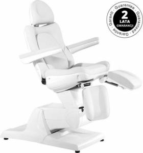 FOTEL KOSMETYCZNY ELEKTR. AZZURRO 870S PEDI 3 SILN. BIAŁY 3