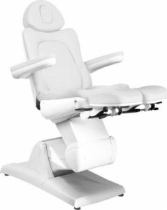 FOTEL KOSMETYCZNY ELEKTR. AZZURRO 870S PEDI 3 SILN. BIAŁY 7