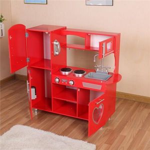 Duża drewniana Kuchnia kostkarka mikrofala zlew 2