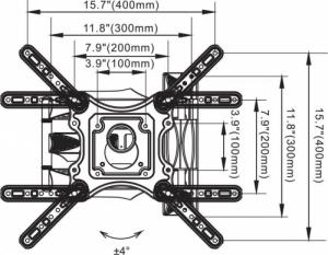 NB Uchwyt ścienny P4 v2020 32'' - 55'' 3