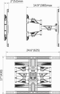 NB Uchwyt ścienny P6 45'' - 75'' 7