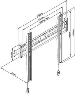 NB Uchwyt ścienny C2F 32'' - 65'' 6