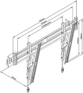 NB Uchwyt ścienny C3T 40'' - 65'' 4