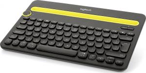 Klawiatura Logitech K480 Bezprzewodowa Czarno-żółta US (920-006374) 3