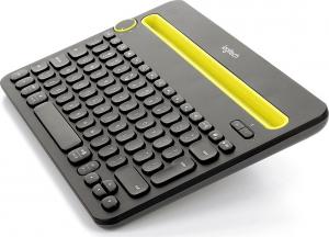 Klawiatura Logitech K480 Bezprzewodowa Czarno-żółta US (920-006374) 4