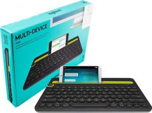 Klawiatura Logitech K480 Bezprzewodowa Czarno-żółta US (920-006374) 6
