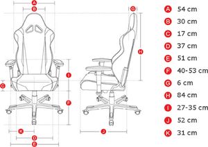 Fotel Razor Fotel Gamingowy RAZOR Y Czerwony 8
