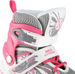 Rolki Nils Extreme NA10602 rekreacyjne regulowane różowe r. 31-34 3