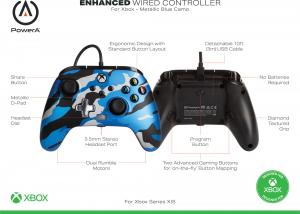 Pad PowerA XS Enhanced Metallic Blue Camo (1518911-01) 10