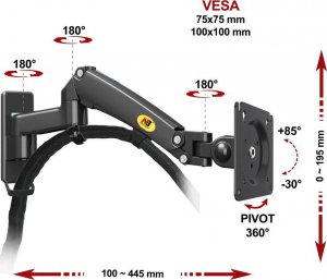 NB Uchwyt ścienny na monitor 17" - 35" (F150B) 6