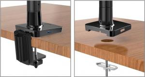 HB Uchwyt biurkowy na monitor 22" - 35" (F100A-B) 3