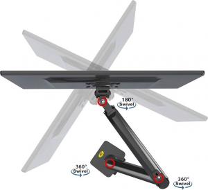 HB Uchwyt biurkowy na monitor 22" - 35" (F100A-B) 8