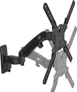 NB F450B - Solidny, obrotowy, ścienny uchwyt na sprężynie gazowej do telewizorów LCD, LED 40" - 50" 2