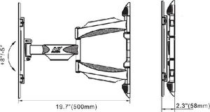NB Uchwyt ścienny P6 40'' - 70'' 9