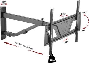 Fiber Novelty FN16 - Narożny uchwyt z teleskopowym ramieniem do telewizorów LCD LED 2