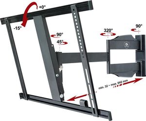 Ergosolid Branta - uniwersalny obrotowy uchwyt do telewizorów LCD, LED 32" - 55" 7