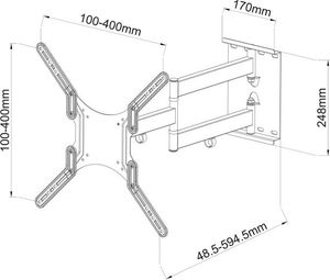 Ergosolid Uchwyt ścienny Telfor 23'' - 55'' 6