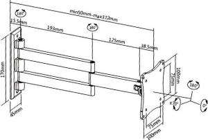 Fiber Novelty Uchwyt ścienny na monitor 13" - 27" (FN101) 6