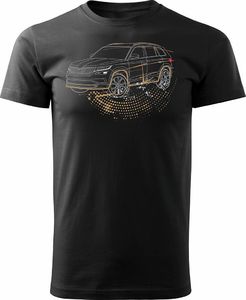 Topslang Koszulka z samochodem SUV Skoda Kodiaq męska czarna REGULAR S 1
