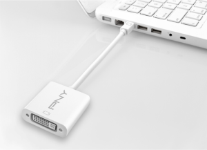 Adapter AV PNY DisplayPort Mini - DVI-I biały (A-DM-DV-W01-RB) 3