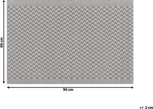Beliani Dywan zewnętrzny 60 x 90 cm szary MANGO 5
