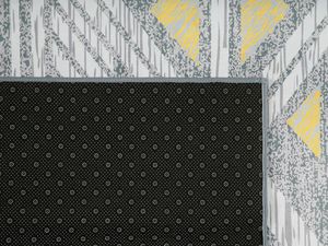 Beliani Dywan 160 x 230 cm szaro-żółty KARGI 4