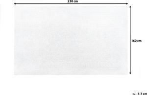 Beliani Dywan 160 x 230 cm biały DEMRE 5