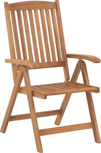 Beliani Zestaw ogrodowy drewniany stół i 6 krzeseł z poduszkami grafitowymi JAVA 2