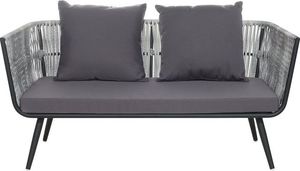 Beliani Zestaw ogrodowy rattanowy 4-osobowy grafitowy RAGUSA (117063) 2