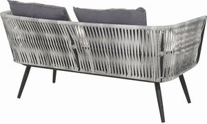 Beliani Zestaw ogrodowy rattanowy 4-osobowy grafitowy RAGUSA (117063) 3