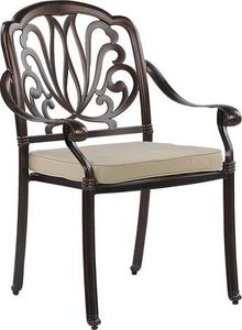 Beliani Zestaw ogrodowy stół i 4 krzesła brązowy ANCONA 7