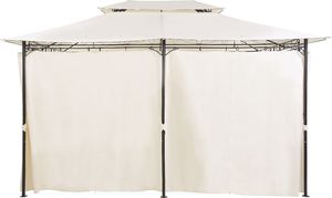 Beliani Pawilon ogrodowy 300 x 400 cm beżowy COLOS 2