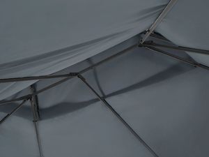 Beliani Pawilon ogrodowy 300 x 400 cm ciemnoszary COLOS 3