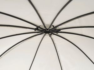 Beliani Pawilon ogrodowy 368 cm beżowy SAFARA 3