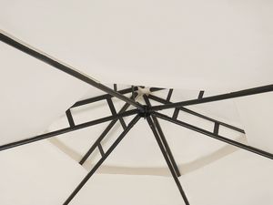 Beliani Pawilon ogrodowy 350 cm beżowy PORTEL 3